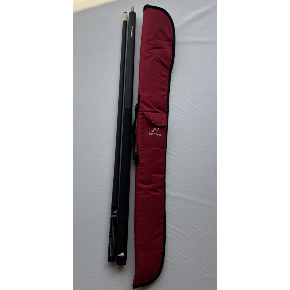 Mizerak P1880 58" 2-Pc Carbon Composite Pool Cue Stick 18oz With EastPoint Case
